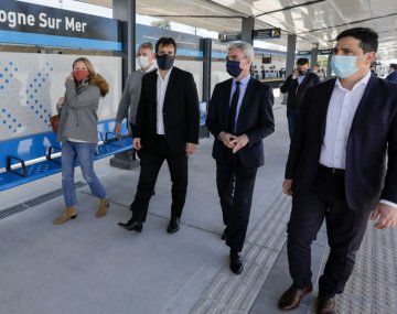 El ministro de Transporte, Mario Meoni, dejó inaugurada la estación Boulogne sur Mer de la línea Belgrano Norte.