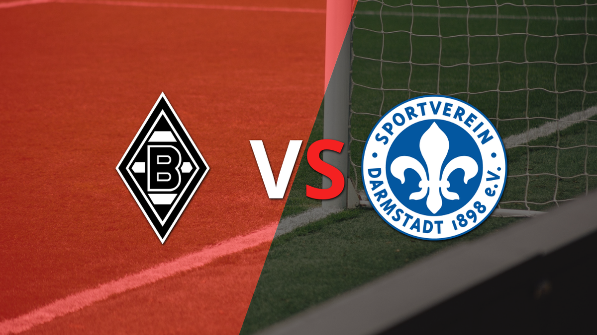 The second half starts without goals between B. Mönchengladbach and Darmstadt 98