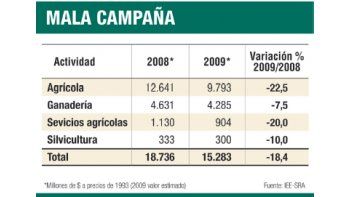 Pronostican fuerte baja del PBI rural