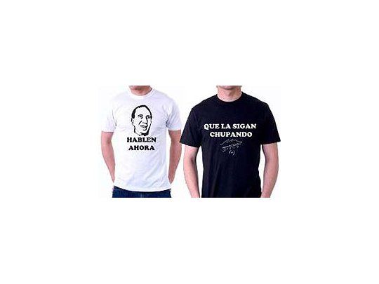 La remeras cuestan $40 y están en los principales sitios de internet.