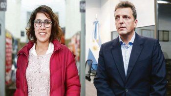 Josefina Mendoza y&nbsp;Sergio Massa.