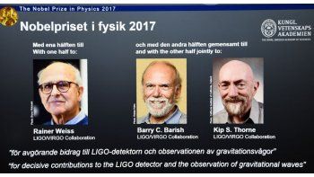 Rainer Weiss, Barry C. Barish y Kip S. Thorne fueron galardonados por su decisiva contribución a la observación de las ondas gravitacionales