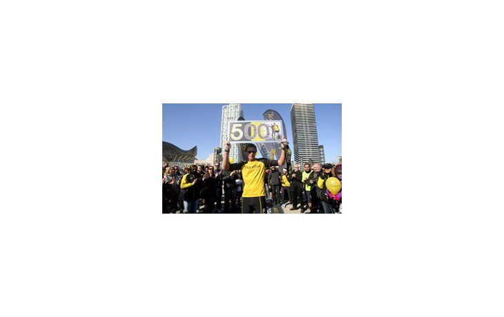 Abad llegó a las 500 maratones y amplió su record de 366.