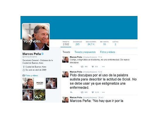 Los dichos de Marcos Peña sobre el autismo y el error al disculparse molestaron a padres y familiares de personas organización de padres, madres y familiares de personas con autismo de la Argentina.