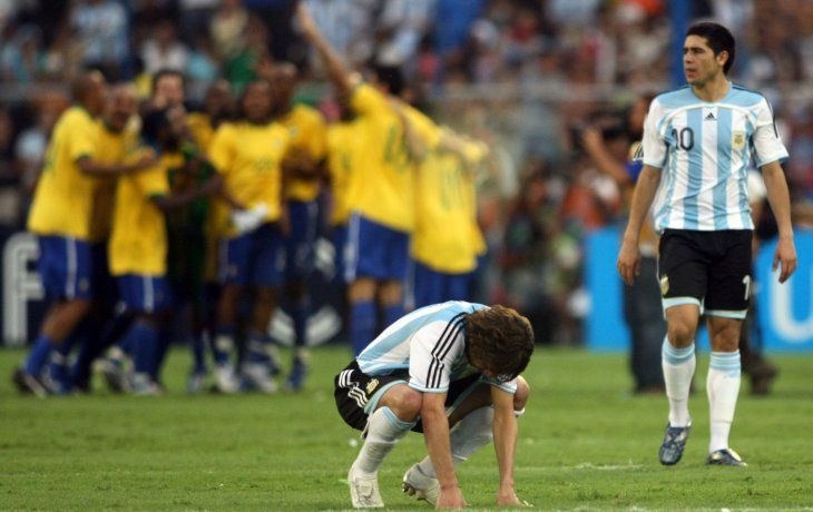 El último partido oficial fue en 2007, cuando Brasil superó 3-0 a Argentina y ganó en Venezuela la Copa América.