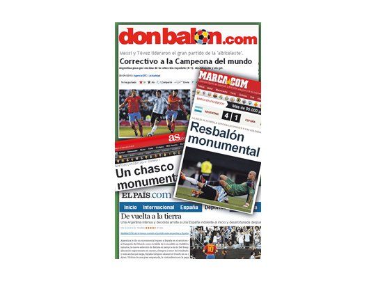 Prensa española llora la derrota