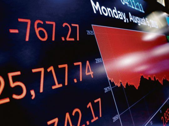 Muestra. Todos los indicadores en el NYSE se tiñieron de rojo.