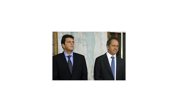 Sergio Massa y Daniel Scioli.
