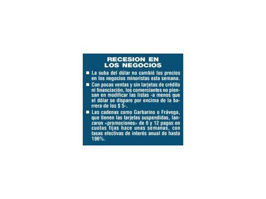 Alza del dólar no llegó a los comercios chicos