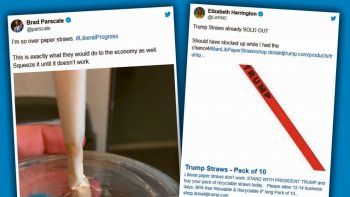 Twitter. El odio a las pajitas de papel multiplicado por la red&nbsp; y transformado en herramienta de campaña para Donald Trump.&nbsp;