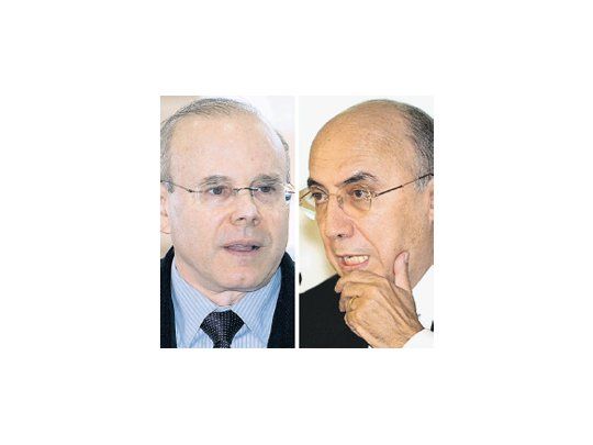 Guido Mantega y Henrique Meirelles, personajes centrales de las especulaciones sobre el gabinete de Dilma Rousseff.