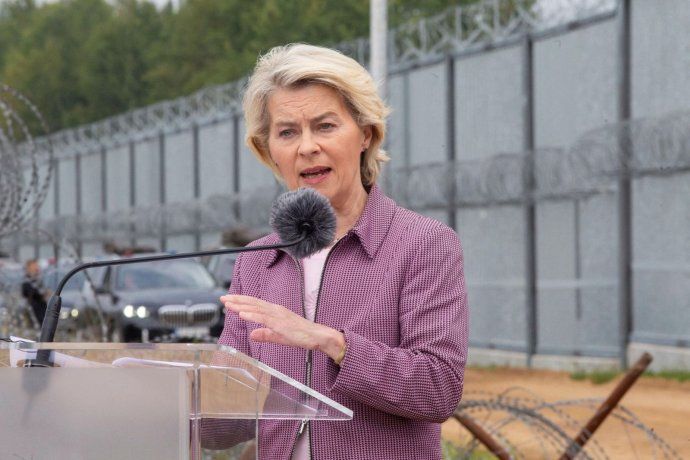The president of the European Commission, Ursula von der Leyen: from the EC they argue that the aircraft could be attacked by Russia.