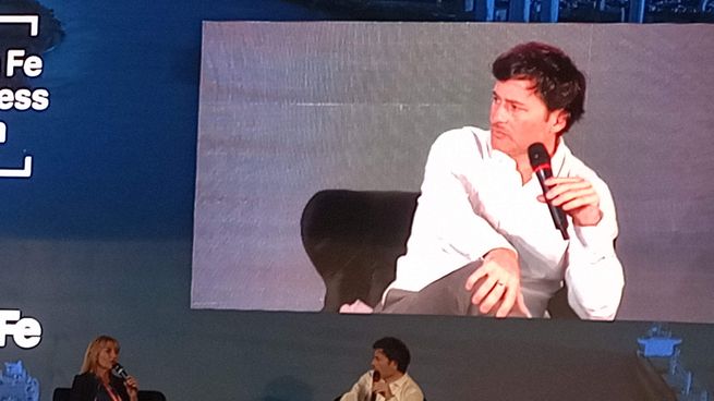 Bernardo Milesy, fundador de Glocal VC, habló frente a un auditorio de startups en el Santa Fe Business Forum que se está haciendo en Rosario.