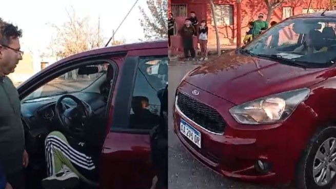 El hombre atacó a su hija por haber chocado su auto en San Juan