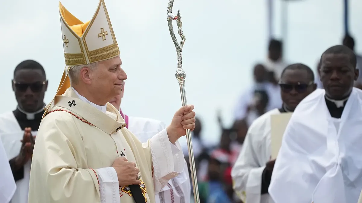 El papa León XIV llegó a Angola: 