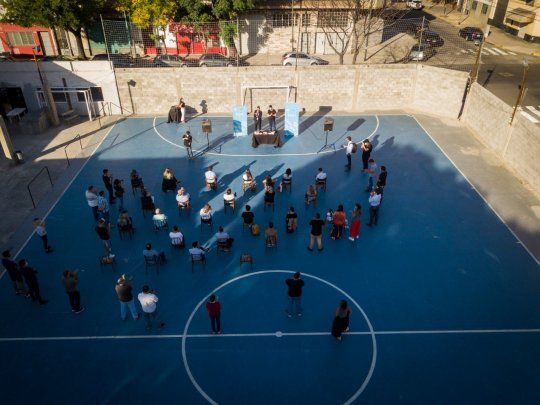 Nación comenzó la tercera fase de Clubes en Obra