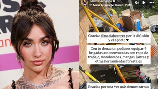 María Becerra donó dinero para combatir los incendios que continúan azotando a la Patagonia. María Becerra donó dinero para combatir los incendios que continúan azotando a la Patagonia.