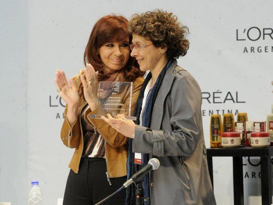 Cristina Fernández de Kirchner y Andrea Gamarnik.