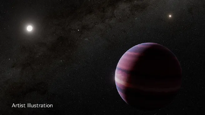 La NASA desarrolló una imagen ilustrativa del exoplaneta descubierto. 