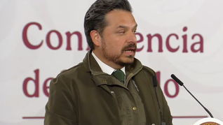 Zoé Robledo en la Mañanera de Claudia Sheinbaum. Zoé Robledo en la Mañanera de Claudia Sheinbaum.