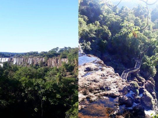Un puesto de monitoreo hidrográfico de Cataratas indicó un caudal de solo 340 m³ por segundo.