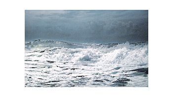 La condición de las obras del artista argentino es siempre enigmática, pero en la serie de fotografías dedicadas al mar celebra la naturaleza, con sus misterios y también con su belleza.