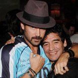 Farrell y Maradona y un encuentro en la noche porteña.