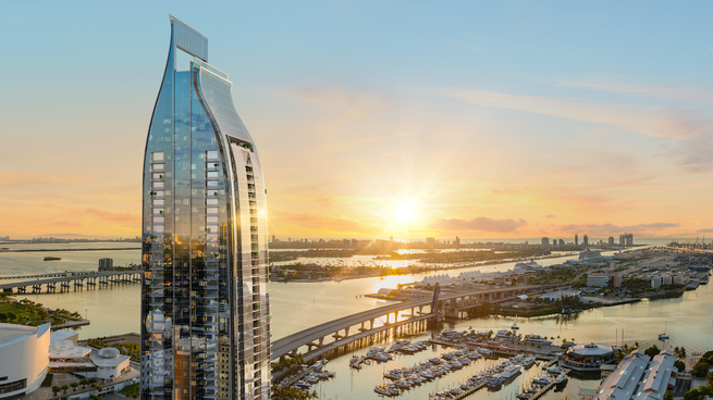 La nueva torre de 90 pisos incluirá el primer mirador público de Miami.&nbsp;