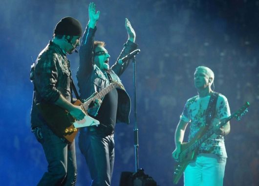 El comienzo del primer show de U2 en La Plata