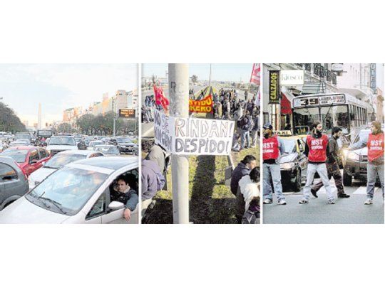 Pocos, pero eficientes activistas lograron ayer complicarles la vida a todos los porteños con cortes y piquetes en el centro y en accesos.
