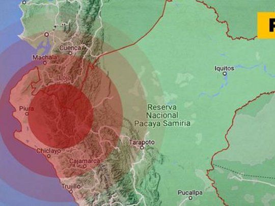 Sismo en el sur del Perú. 