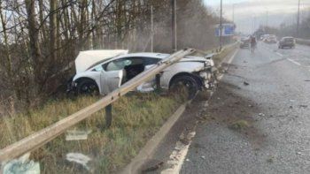 Sergio Romero protagonizó un impactante accidente: destruyó un Lamborghini de u$s220 mil