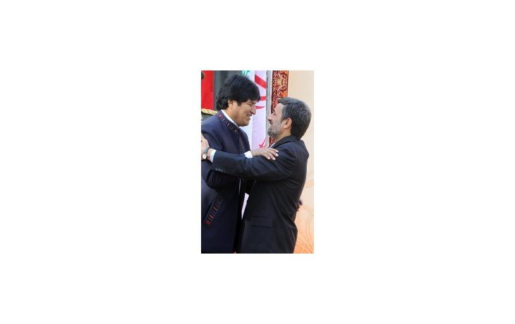 Evo Morales junto a Mahmud Ahmadineyad.