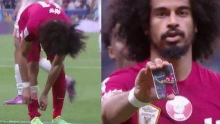 El festejo de un jugador de Qatar en la Copa Asiática que se volvió viral&nbsp;