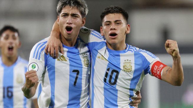 Carrizo y Echeverri, las figuras del partido de la Selección argentina Sub-20.