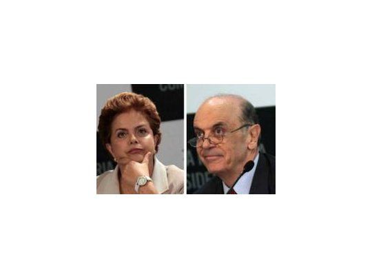 Dilma Rousseff y José Serra.