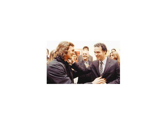 De la Guarda con Ibarra, atrás Telerman.