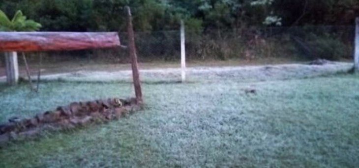 Aguanieve en Misiones: heladas y bajas temperaturas en varias localidades
