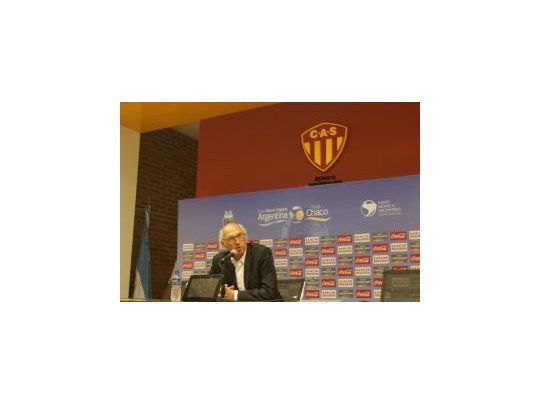 Carlos Bianchi en la conferencia de prensa luego del partido. (Gentileza Prensa Copa Argentina).