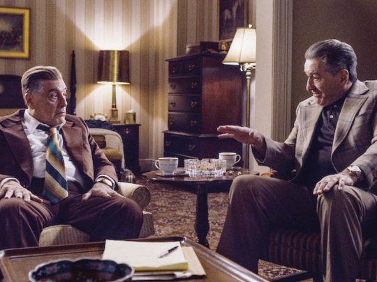 El irland&eacute;s. Al Pacino (Jimmy Hoffa) y Robert De Niro (Frank Sheeran).&nbsp;