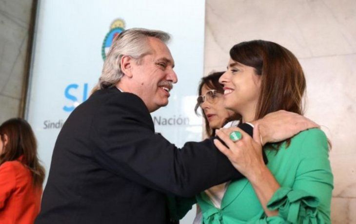 Alberto Fernández y Victoria Donda.&nbsp;