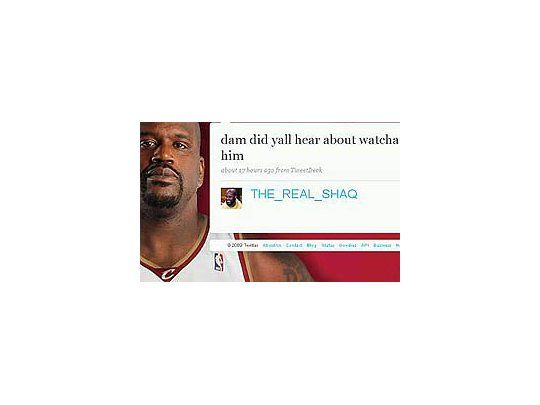 Shaquille ONeal es uno de los jugadores que más utiliza Twitter.