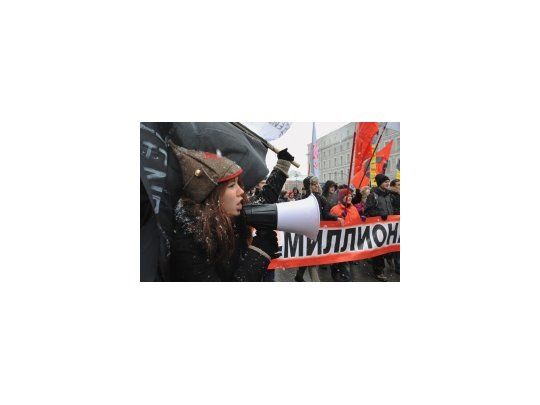 Masiva protesta contra Putin a una semana de las elecciones