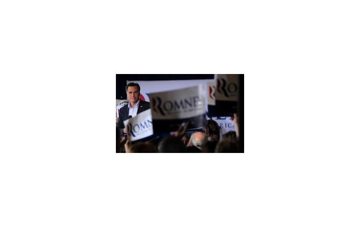 Mitt Romney, días atrás, durante un acto de campaña en Reno, Nevada.