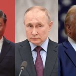 El presidente ruso propuso una cumbre con Donald Trump y Xi Jinping para negociar el fin de la guerra en Ucrania. La iniciativa apunta a un acuerdo favorable a Moscú y dejaría afuera de la mesa al mandatario ucraniano, Volodímir Zelenski. El presidente ruso propuso una cumbre con Donald Trump y Xi Jinping para negociar el fin de la guerra en Ucrania. La iniciativa apunta a un acuerdo favorable a Moscú y dejaría afuera de la mesa al mandatario ucraniano, Volodímir Zelenski.