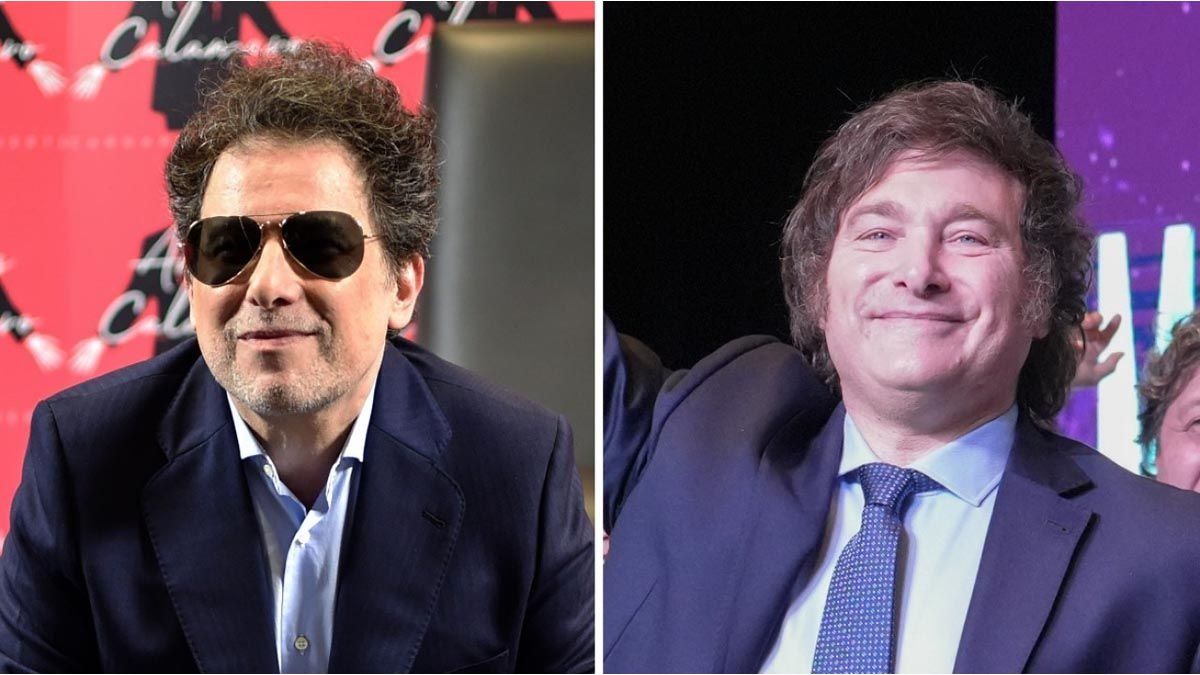 Javier Milei was at Andrés Calamaro’s recital with Yuyito González and Karina Milei