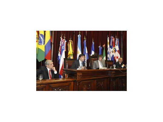 Diego Bossio, en el Senado.