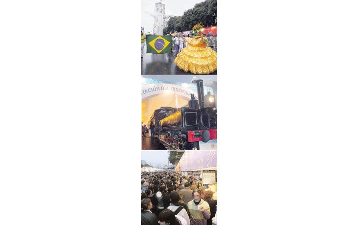 ámbito.com | Colectividades de 80 países desfilaron en la fiesta del Bicentenario y las provincias acercaron sus danzas y gastronomía.