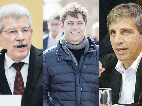 Juan Carlos Fábrega, Axel Kicillof y Luis Caputo.