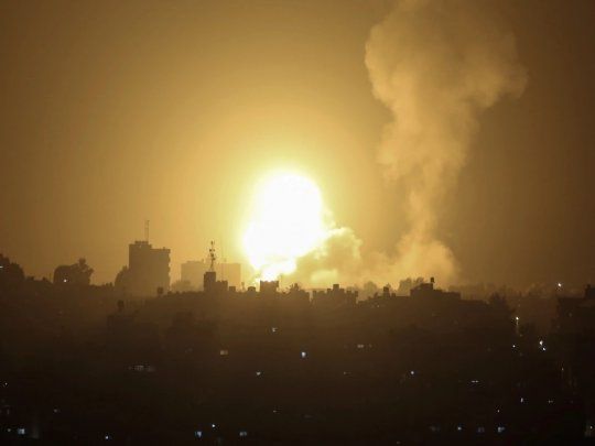 Bombardeo israelí en Gaza.